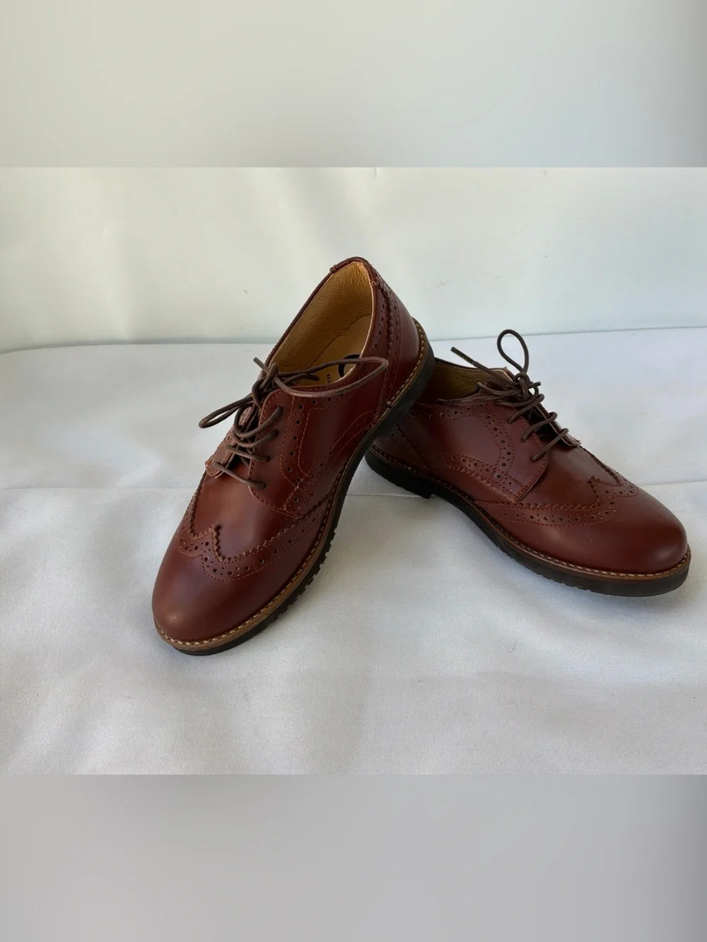 Beatrice & George Brown Oxford Shoes Youth Size 30 / US Size 12 New !!